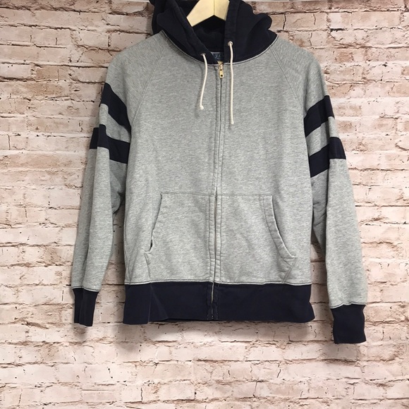 COPY - J CREW MENS ZIP UP HOODED SWEATSHIRT - Picture 1 of 5